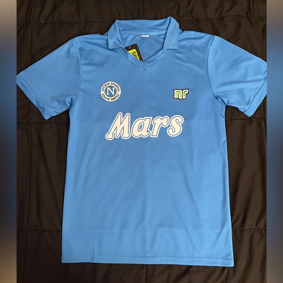 Maradona #10 Napoli Retro Soccer Jersey Blue HomeL-XL - Picture 1 of 4